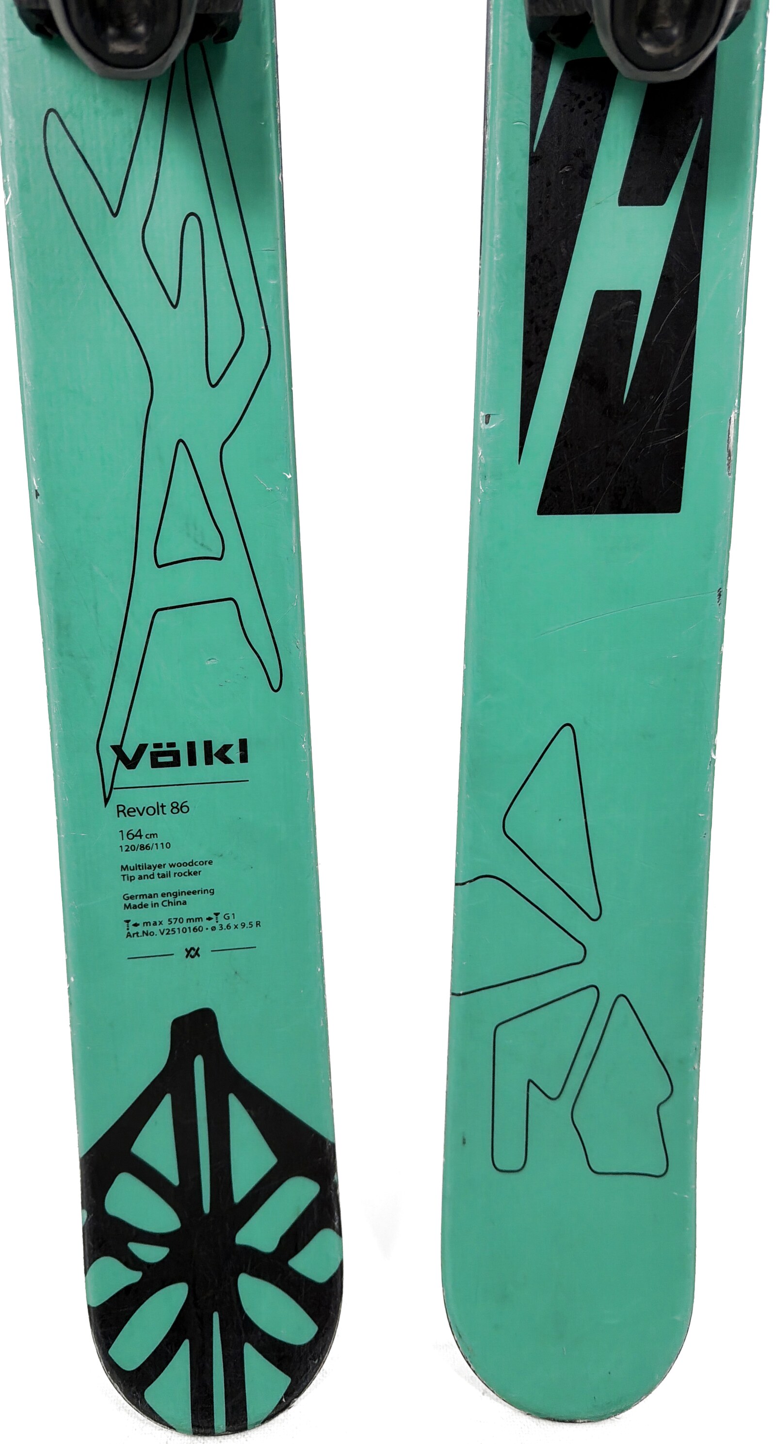 2026 Volkl Revolt 86 Skis Tail