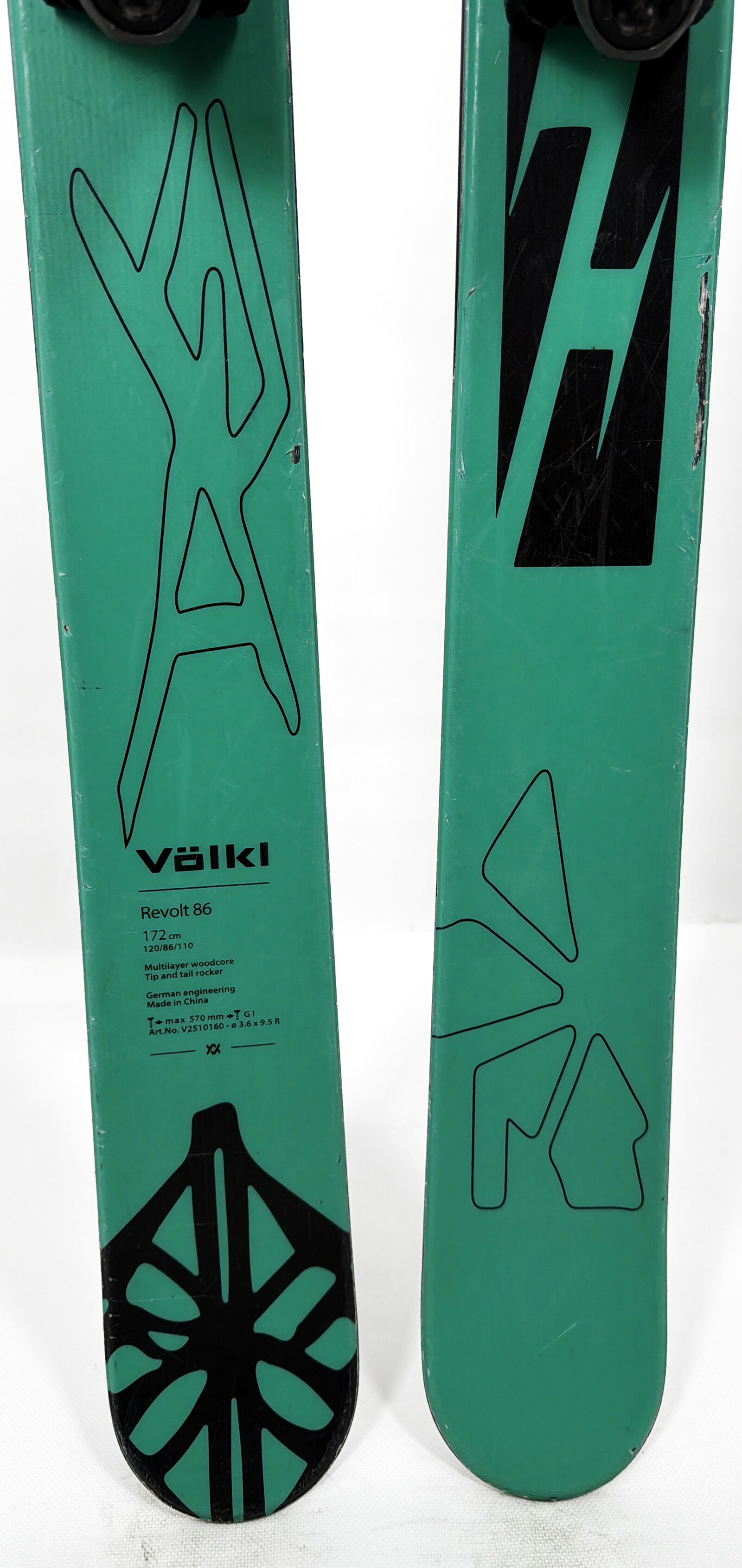 2026 Volkl Revolt 86 Skis Tail