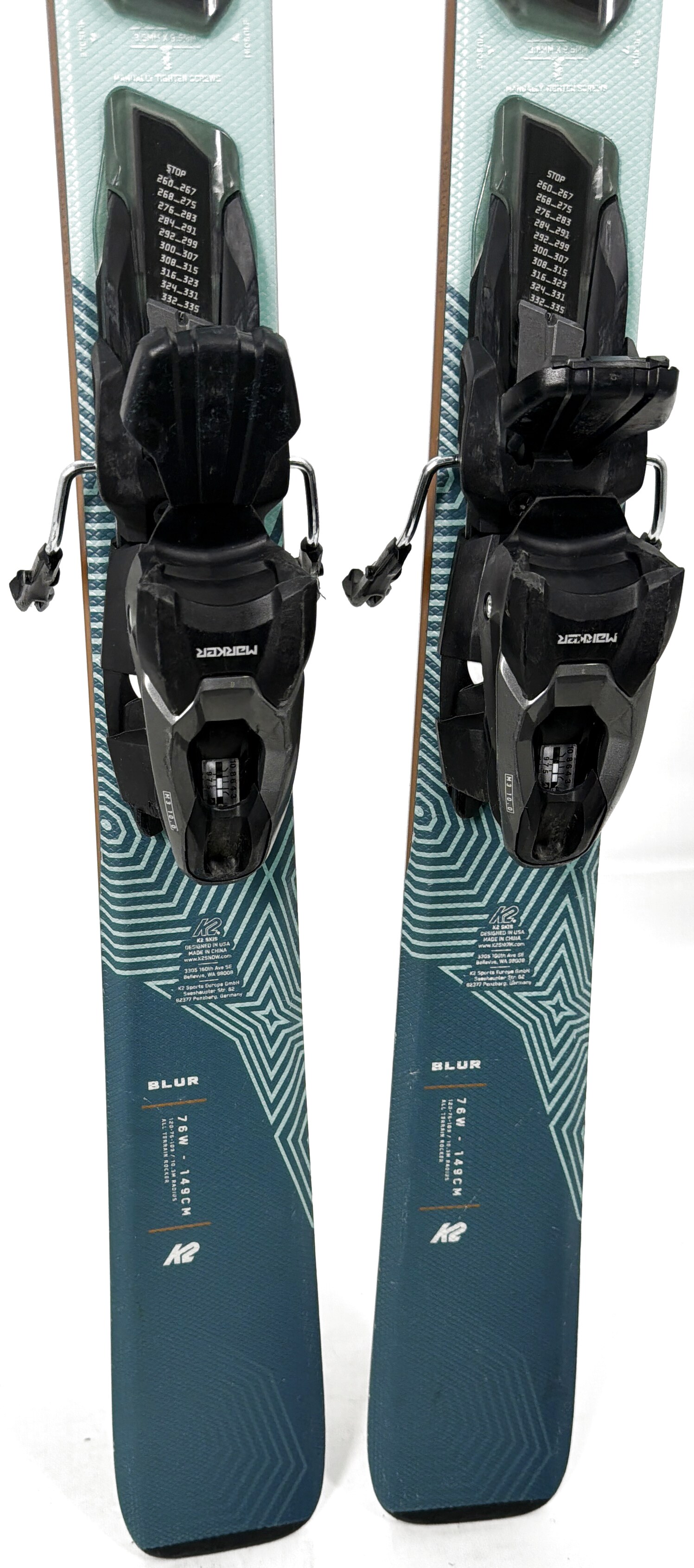 2026 K2 Blur 76W Skis Tail