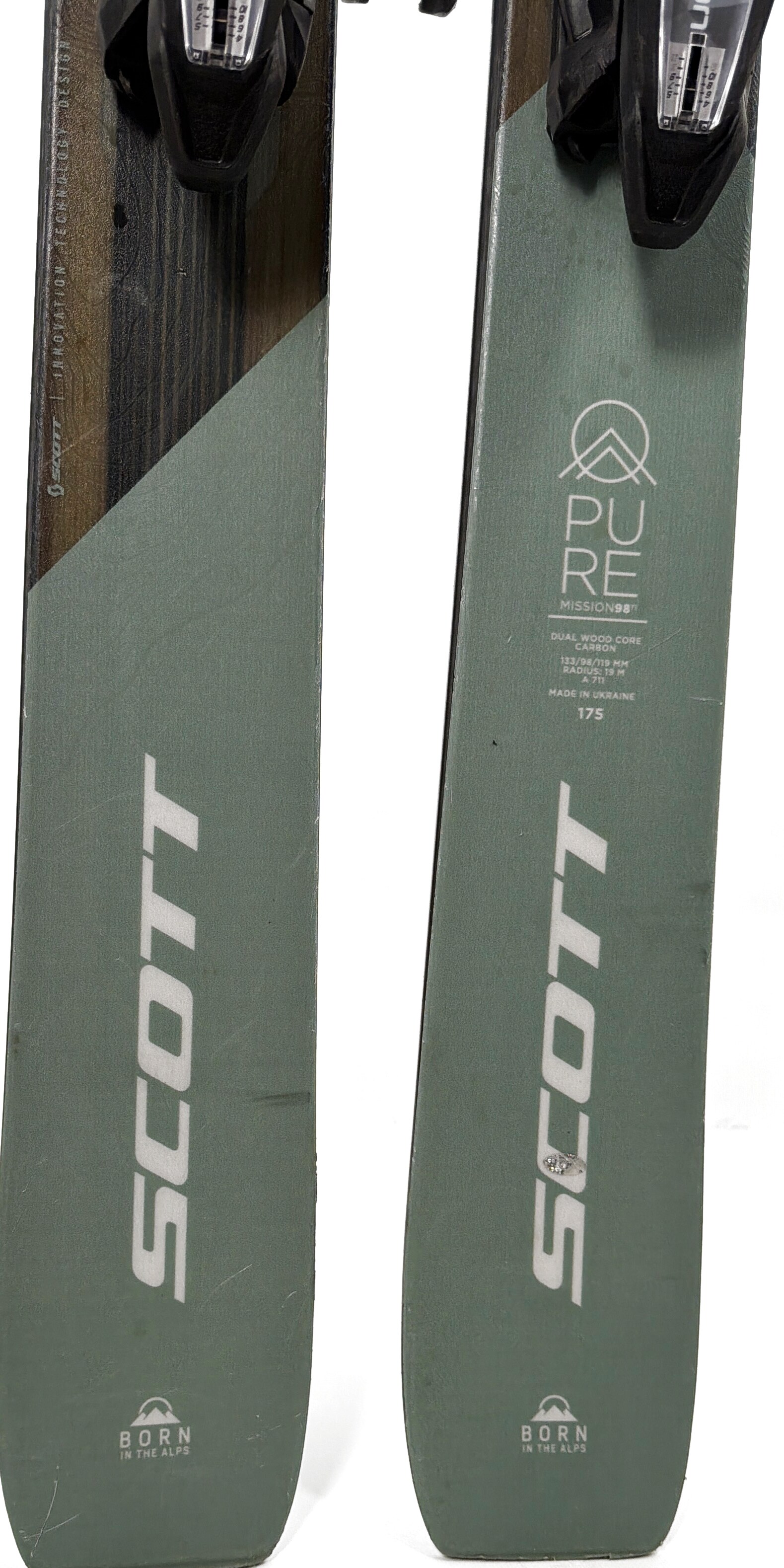 2025 Scott Pure Mission 98Ti Skis Tail