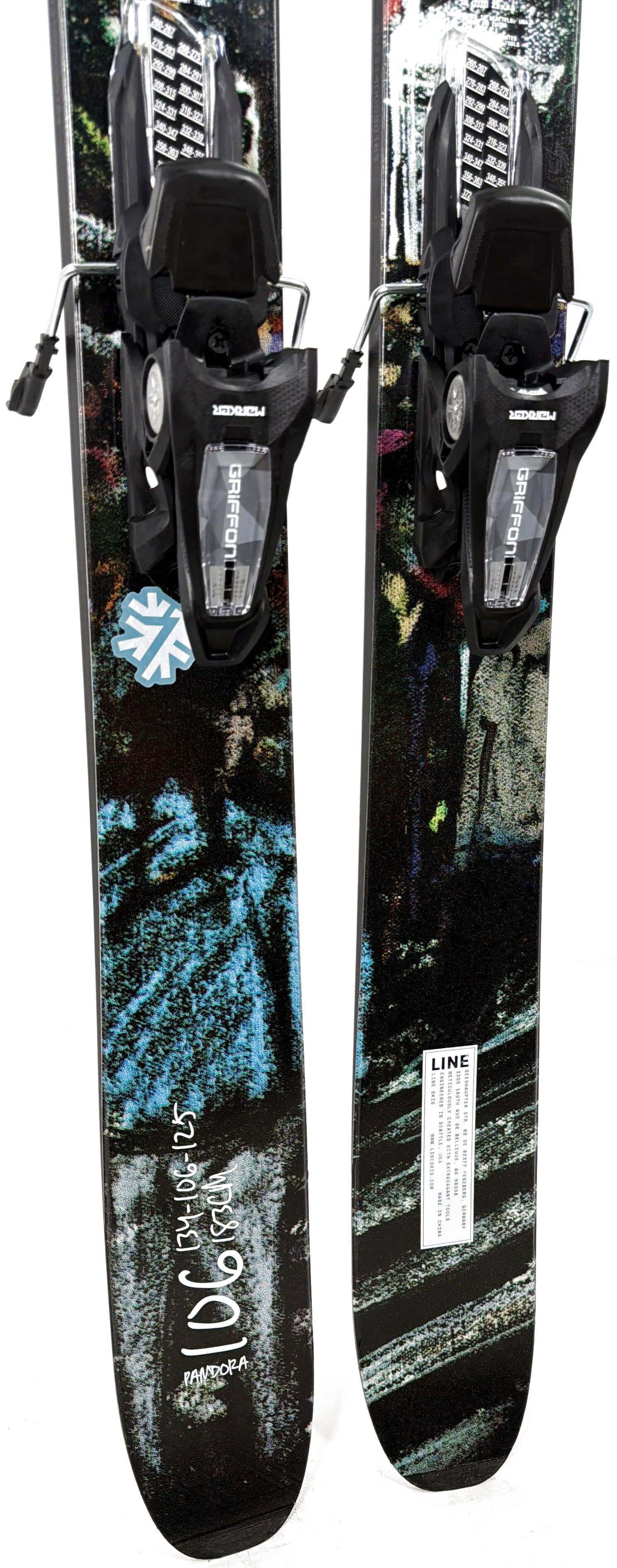 2027 Line Pandora 106 Skis Tail