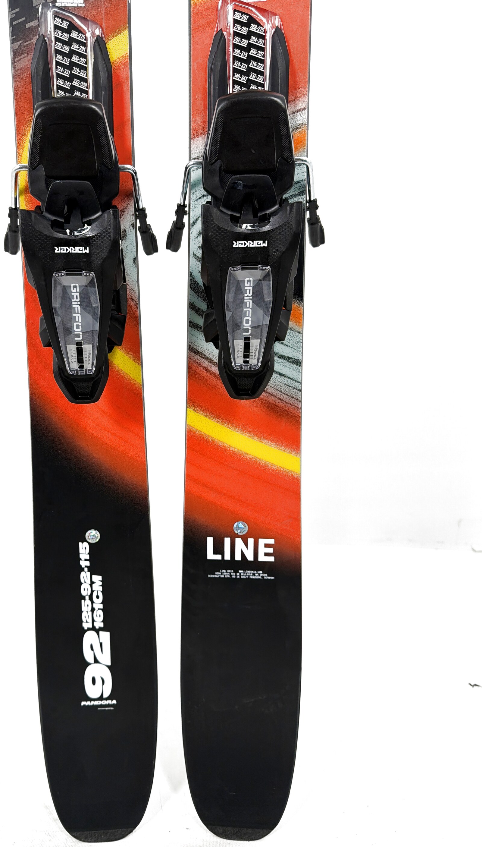 2026 Line Pandora 92 Skis Tail