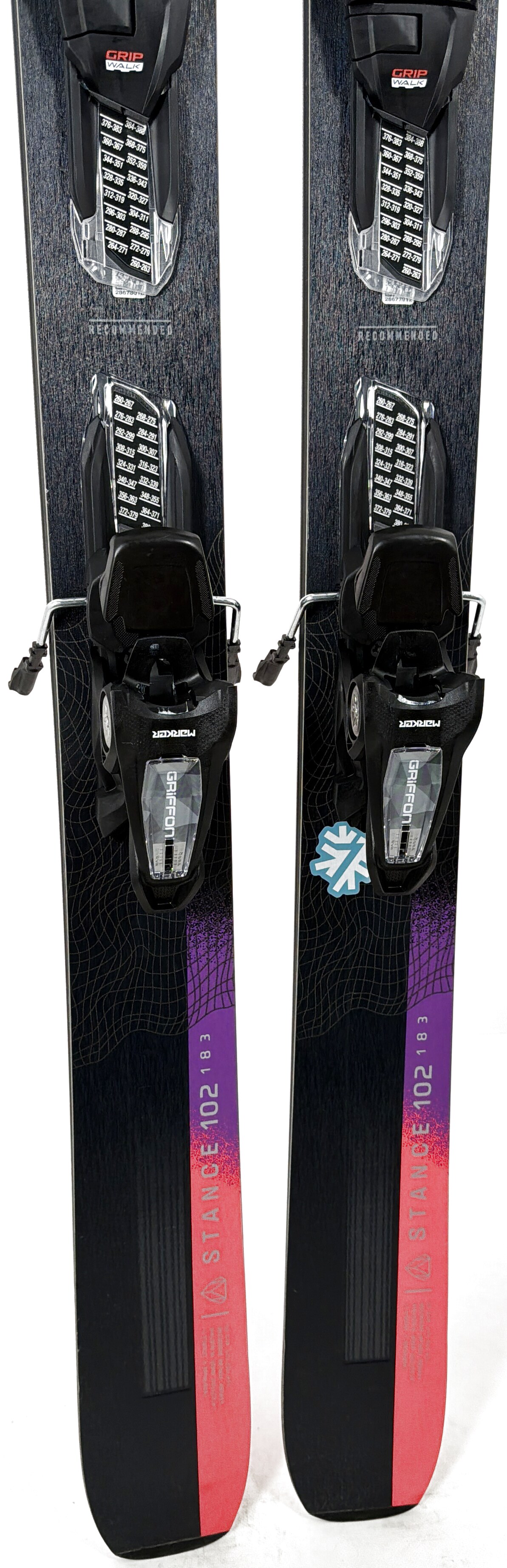2025 Salomon Stance 102 Skis Tail