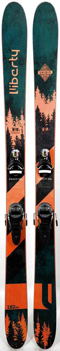 2023 Liberty Origin 106 Skis Topsheets